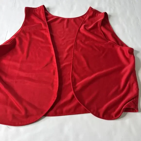 Vtg Polkaholics Red Vest Men Sz M Polka Music Funny Dance Costume Party - Picture 4 of 8